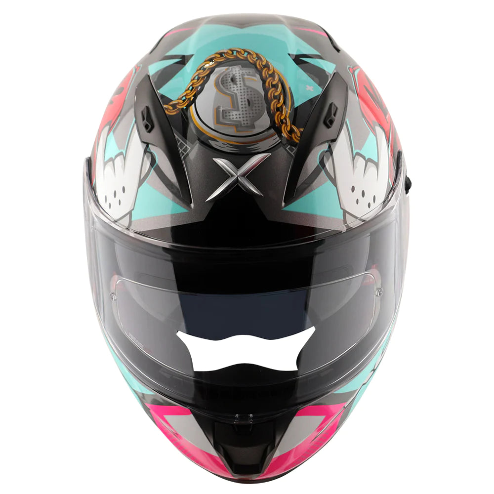 Axor Street Hip Hop Helmets - Athena Grey Mint - Riders Junction