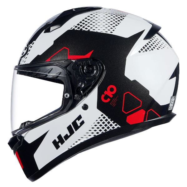 HJC C10 Aspa Helmet (Black White & Red)