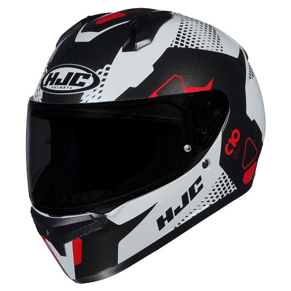HJC C10 Aspa Helmet (Black White & Red)