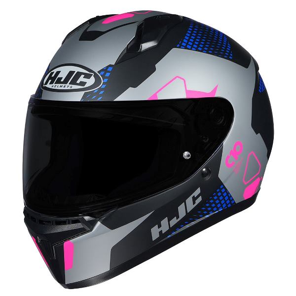HJC C10 Aspa Helmet (Silver Blue & Pink)