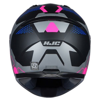 HJC C10 Aspa Helmet (Silver Blue & Pink)