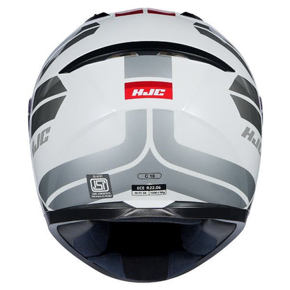 HJC C10 Hiper Helmet (White & Red)
