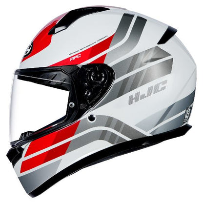 HJC C10 Hiper Helmet (White & Red)