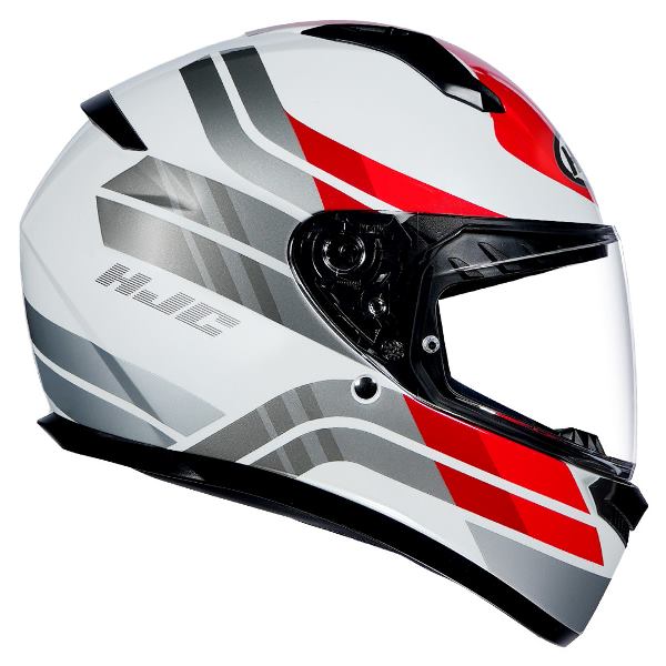 HJC C10 Hiper Helmet (White & Red)