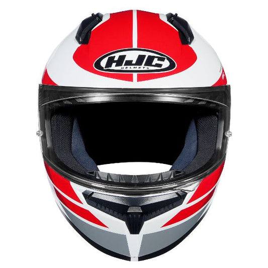 HJC C10 Hiper Helmet (White & Red)