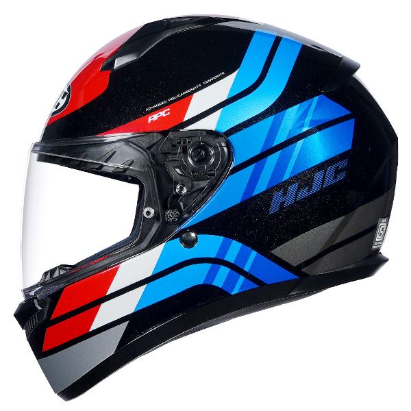 HJC C10 Hiper Helmet (Black Red & Blue)