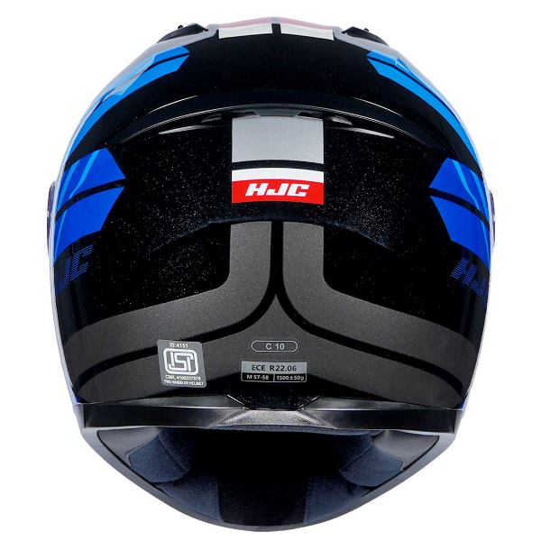 HJC C10 Hiper Helmet (Black Red & Blue)