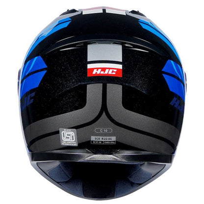 HJC C10 Hiper Helmet (Black Red & Blue)