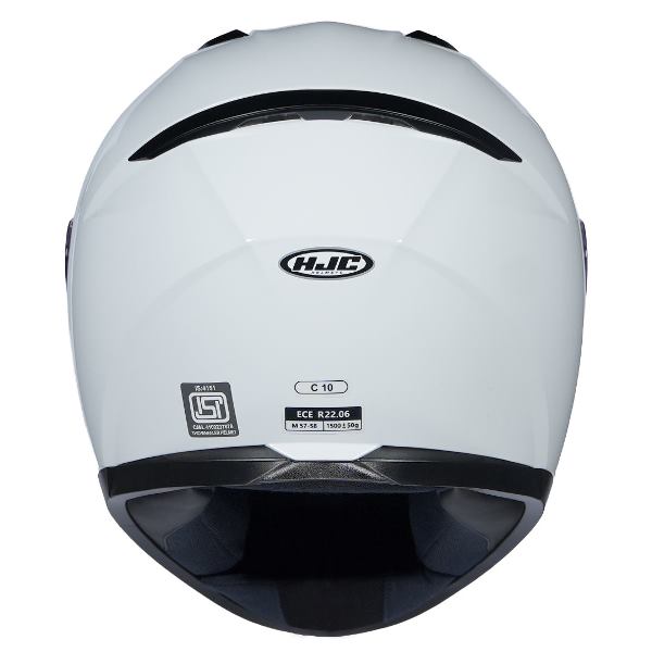 HJC C10 Solid White Helmet