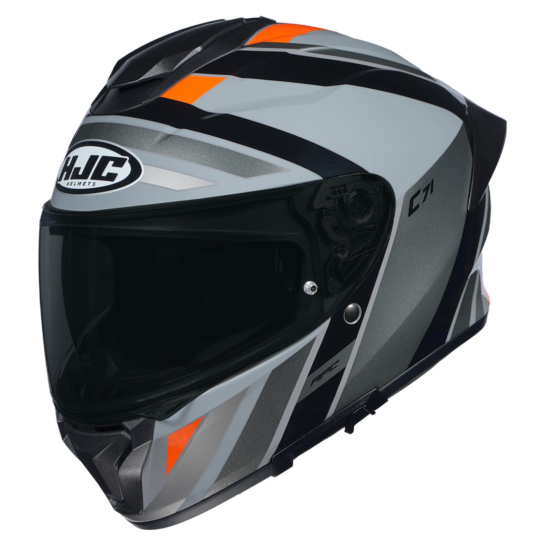 HJC C71 (C7X) Faber Helmet (Grey & Orange)