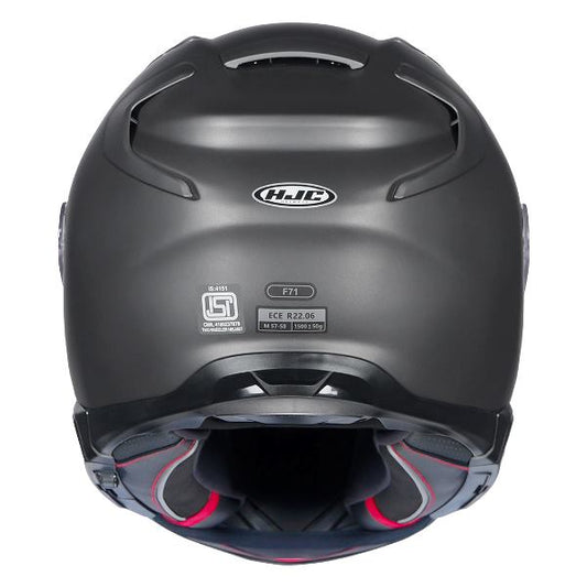 HJC F71 (F7X) Semi-Flat Helmet (Titanium)