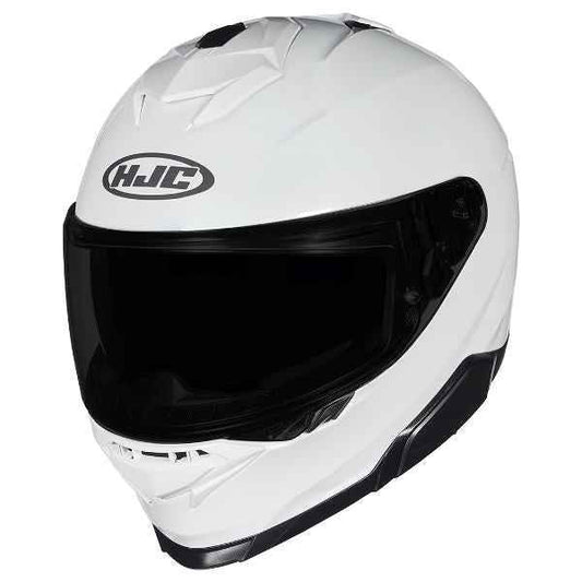 HJC I71 Solid Pearl White Helmet (White)