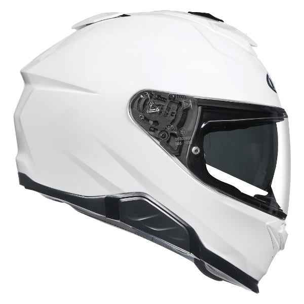 HJC I71 Solid Pearl White Helmet (White)