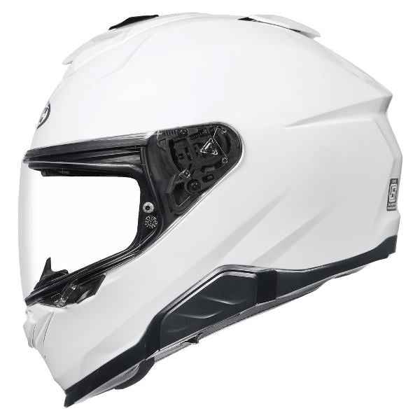 HJC I71 Solid Pearl White Helmet (White)