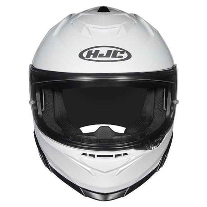 HJC I71 Solid Pearl White Helmet (White)