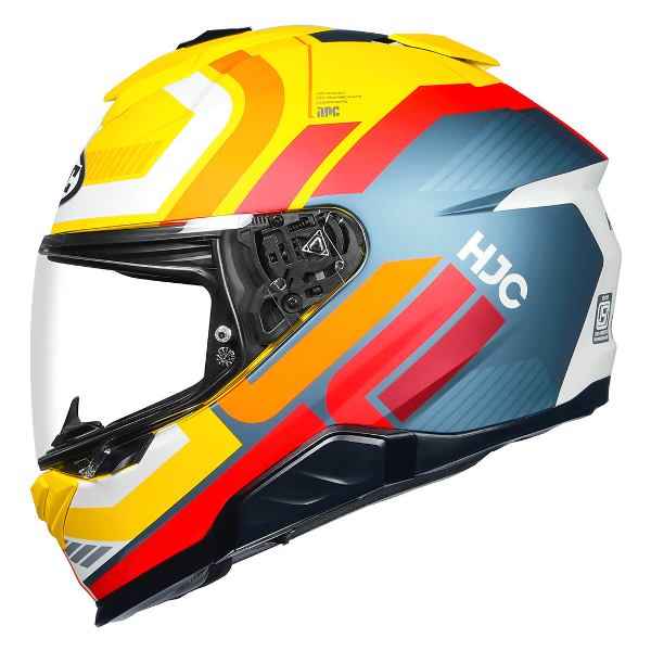 HJC I71 Viz Helmet (Yellow & Red)
