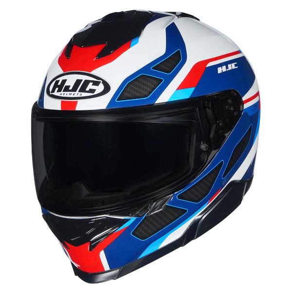 HJC I71 Zest Helmet (White Red & Blue)