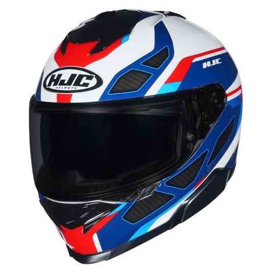 HJC I71 Zest Helmet (White Red & Blue)