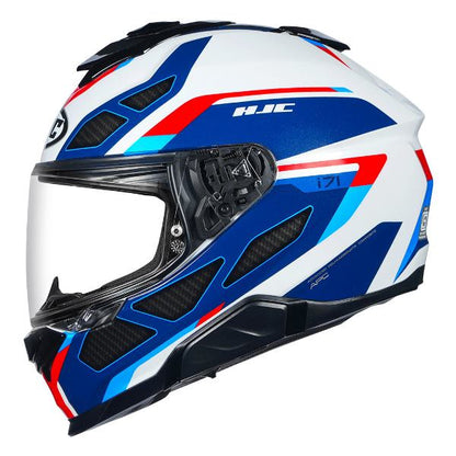 HJC I71 Zest Helmet (White Red & Blue)