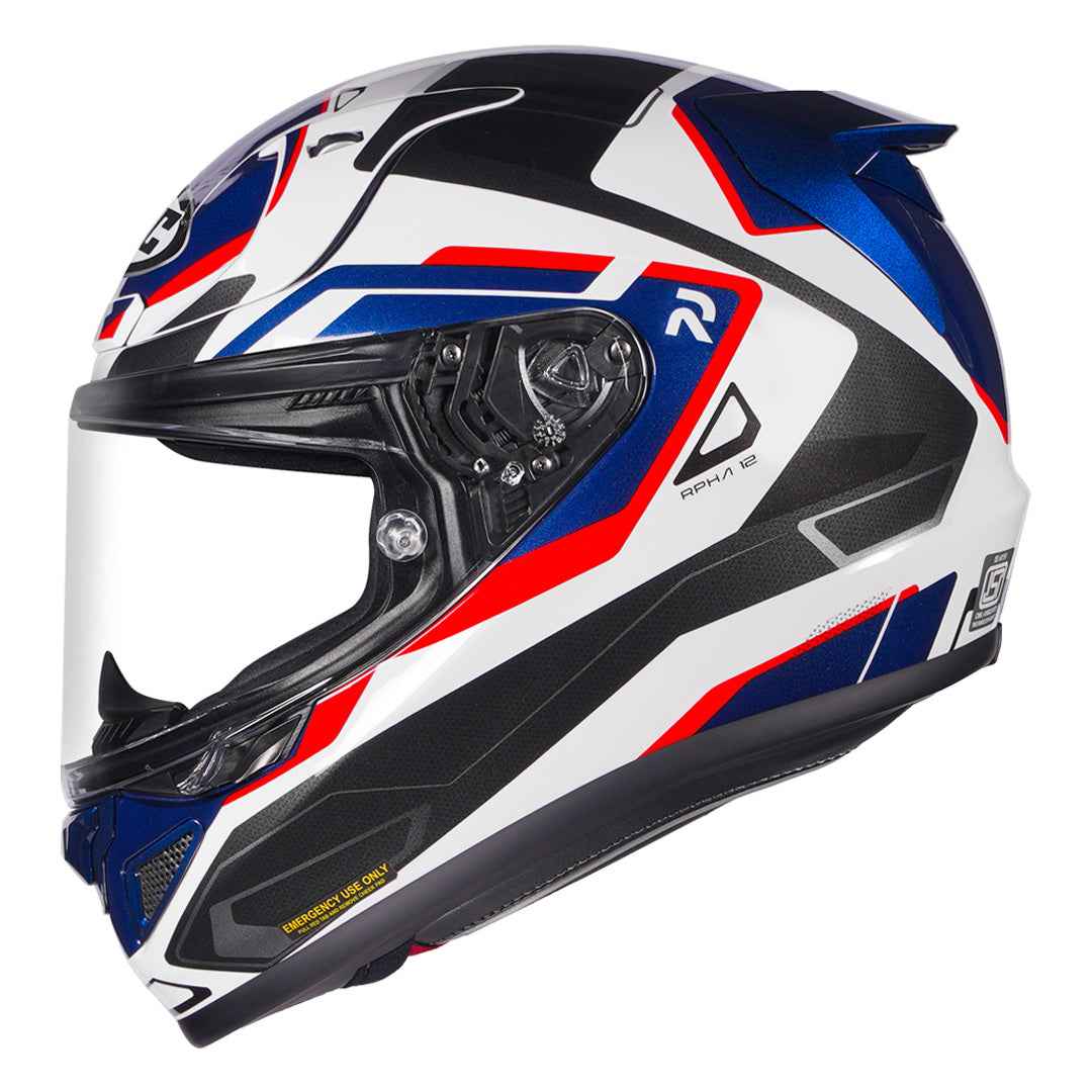 HJC RPHA 12 Brels Helmet (White Blue & Red)