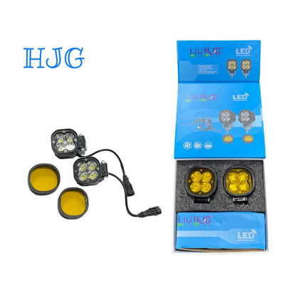HJG 4 LED 40W fog lamp with Wiring Harness, Switch and Filter - Riders Junction