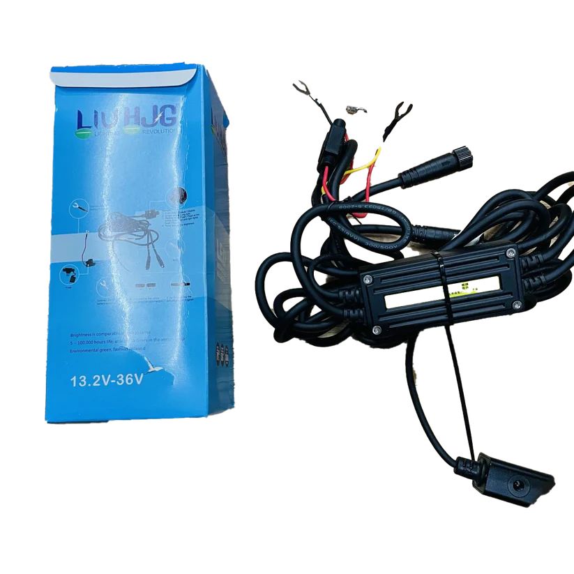 HJG 70W+70W Round Led Light with Wire harness and Lumen Controller