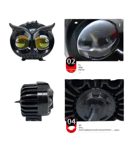 HJG Owl Dual Color Led Lights for Motorcycle - Pair - Riders Junction