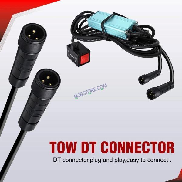 HJG Wiring Harness Kit with Flash Mode and Canbus-Foglight Wiring Harness Kit (2 Colour, 3 Wire with Flashing Mode, Genuine HJG)