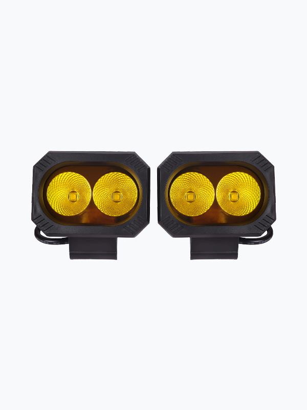 HJG 2 Led Square Foglight (Mesh Yellow)-FOG11146