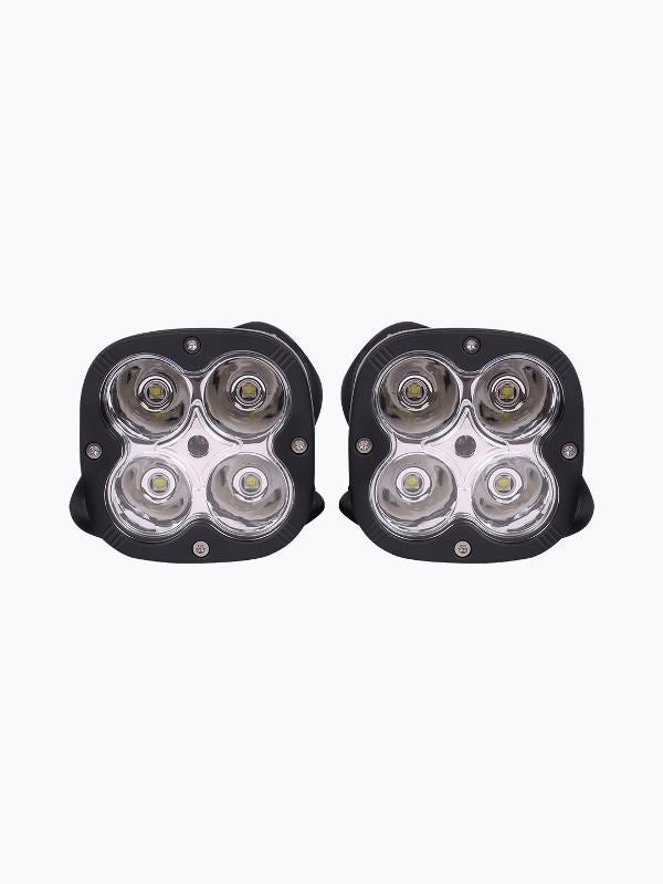 HJG 4 LED Cap Pair Fog Light Dimmerstat Premium-FOG12947