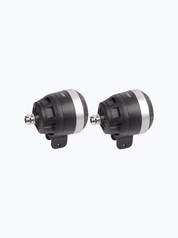 HJG Single LED Grey Round Lense Fog Light Pair 40W-FOG13748