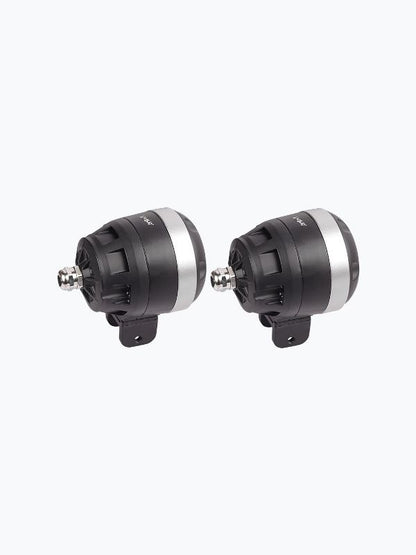 HJG Single LED Grey Round Lense Fog Light Pair 40W-FOG13748