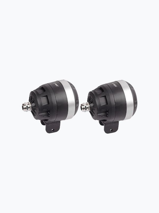 HJG Single LED Grey Round Lense Fog Light Pair 40W-FOG13748