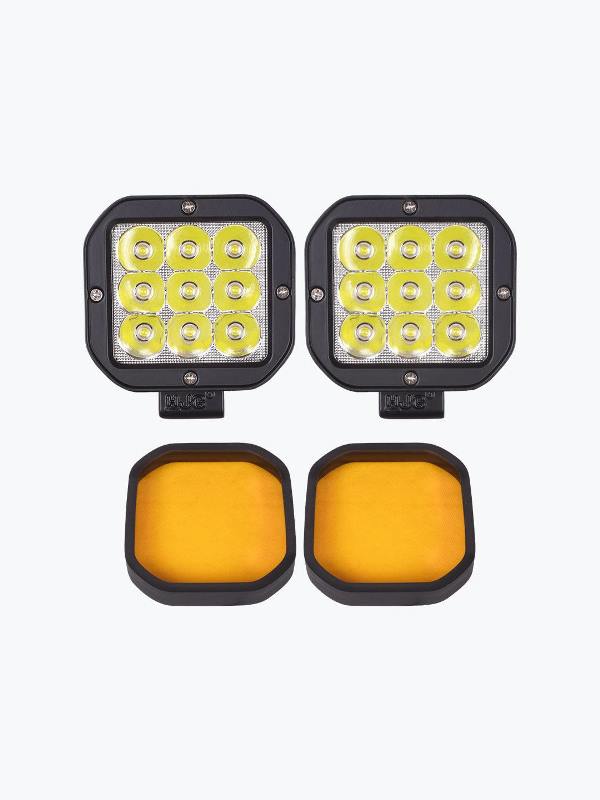HJG 9 Led Fog Light With Yellow Cap Premium-FOG11123