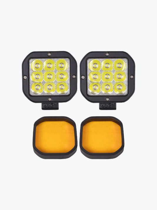 HJG 9 Led Fog Light With Yellow Cap Premium-FOG11123