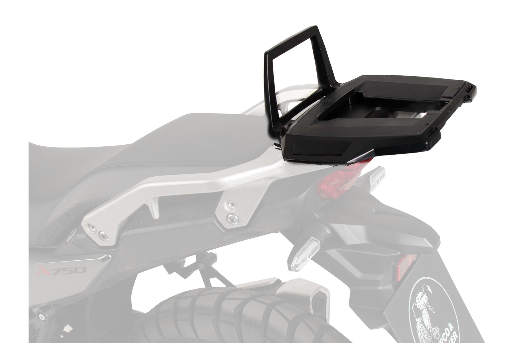 HONDA XL 750 Transalp Topcase Carrier - Alu Rack for OEM Rack - Hepco Becker - 6559539 01 01