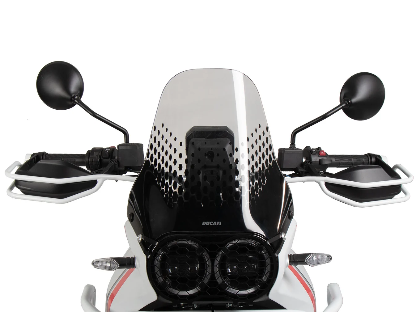 Hand Guard Ducati Desert X Protection - White - Hepco Becker - 42127638 00 03