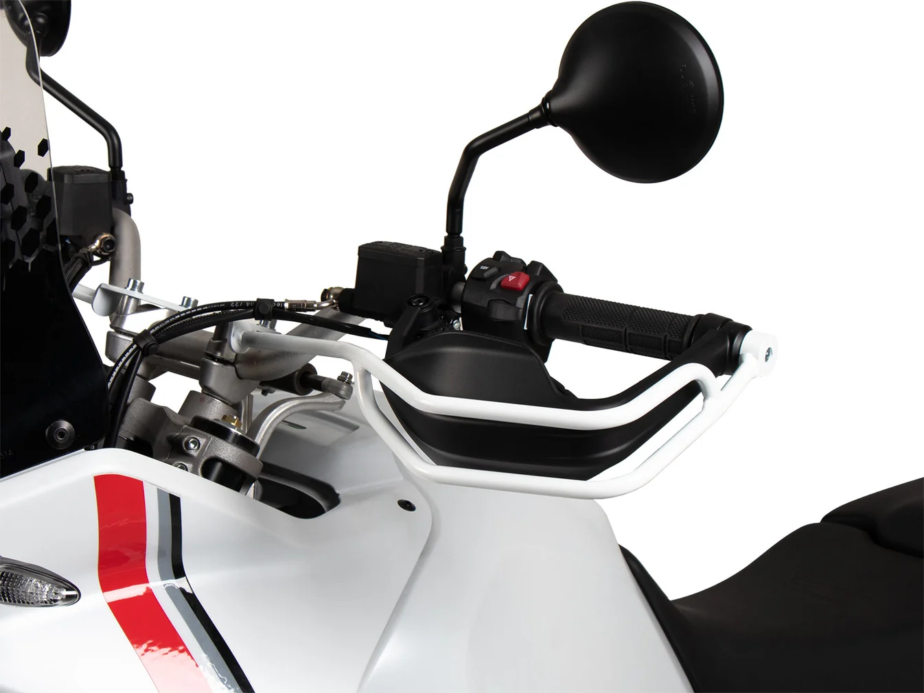 Hand Guard Ducati Desert X Protection - White - Hepco Becker - 42127638 00 03