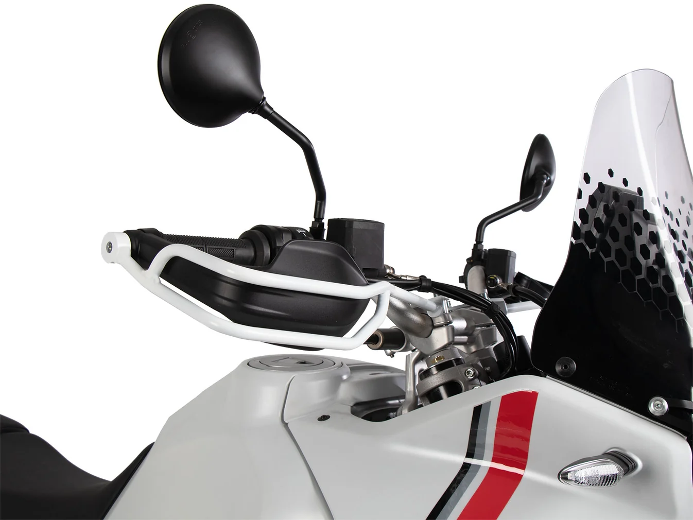 Hand Guard Ducati Desert X Protection - White - Hepco Becker - 42127638 00 03