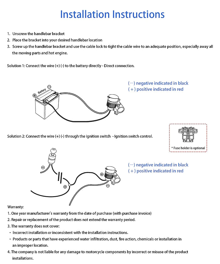 Handlebar Mounted 36W PD USB-C + QC 3.0 (Plastic) - Cliff Top