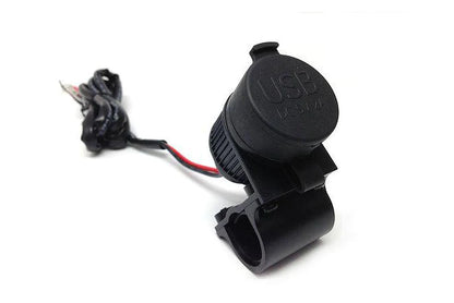 Handlebar Mounted Dual USB 4A (Plastic) - Cliff Top