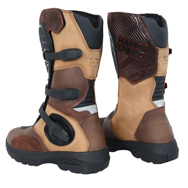 Happy Speed Valor Adventure Riding Boots Desert Brown