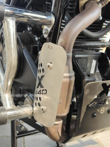 Silencer Cover For Harley Davidson X440 - Chrome/Aluminum Finish - BS AUTO - Riders Junction
