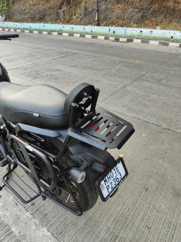 Harley Davidson X 440 Backrest with Luggage Rack SS - Black - BR00447 - Riders Junction