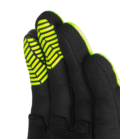 Helium GT Gloves - Black HI-VIZ Green
