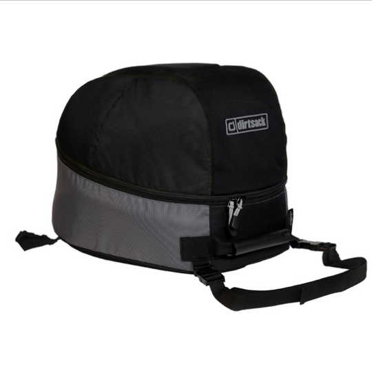 Helmet Bag (D.Grey & Black)- For Off-Road & Dual Sport Helmets With Peaks - Riders junction