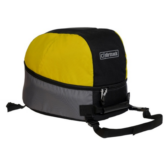 Helmet Bag (Yellow & Black)- For Off-Road & Dual Sport Helmets With Peaks - Riders Junction