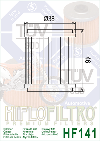 HiFlo Oil Filter 141 (HF141)