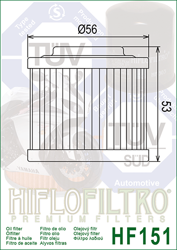 HiFlo Oil Filter 151 (HF151)