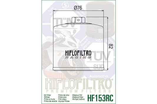 HiFlo Oil Filter 153 Race (HF153RC)